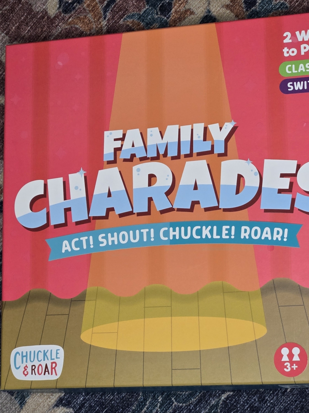 Family Charades Party Game - Pink/Orange